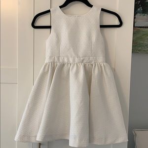 Gold and cream girls dress, size 6x